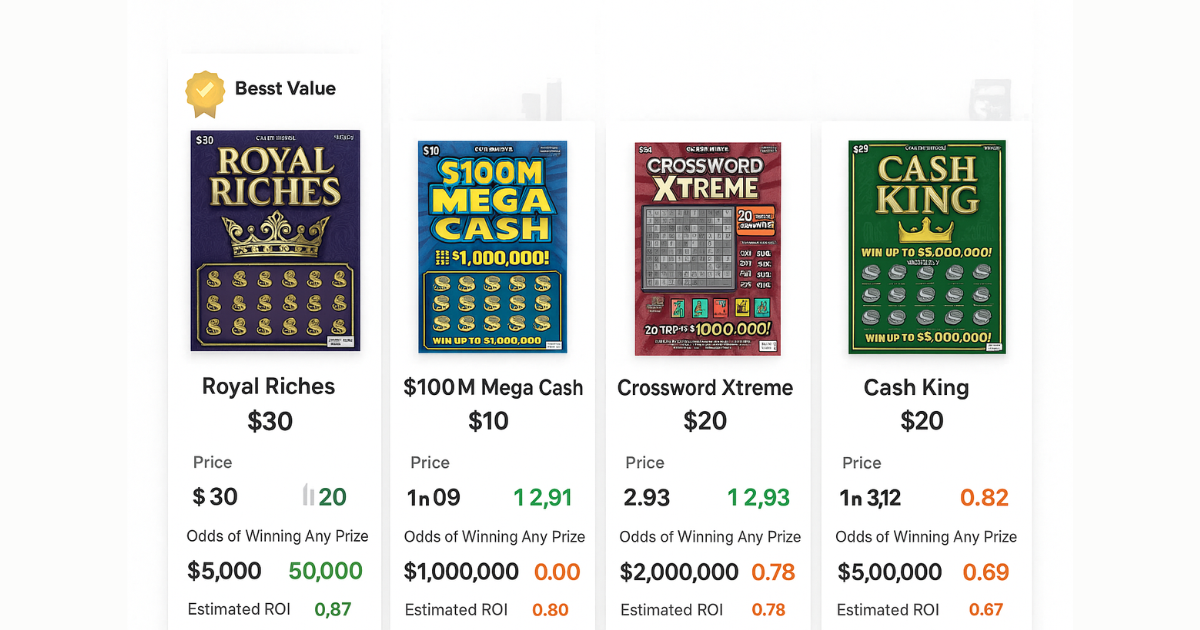 Best Value California Scratch-Off Tickets