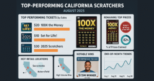 California Scratch Ticket Performance Report – August 2025