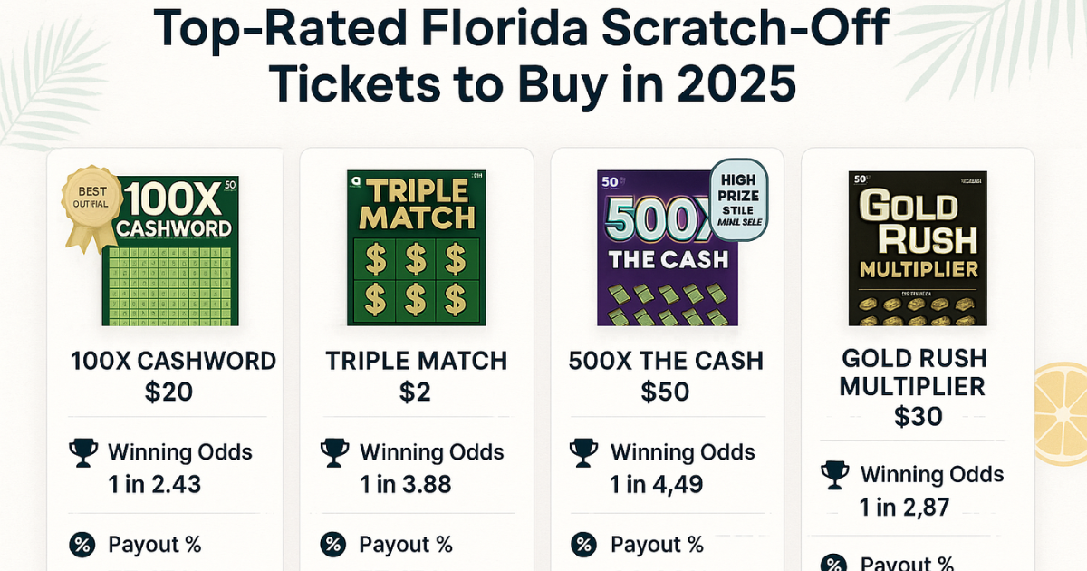 Top-Rated Florida Scratch-Off Tickets to Buy in 2025